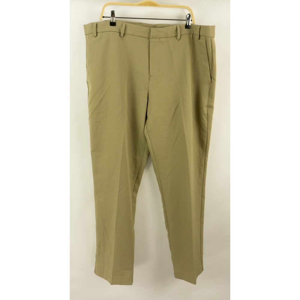 New $95 Perry Ellis Modern Fit Twill Performance Dress Pants Men's 40 x 32 Tan